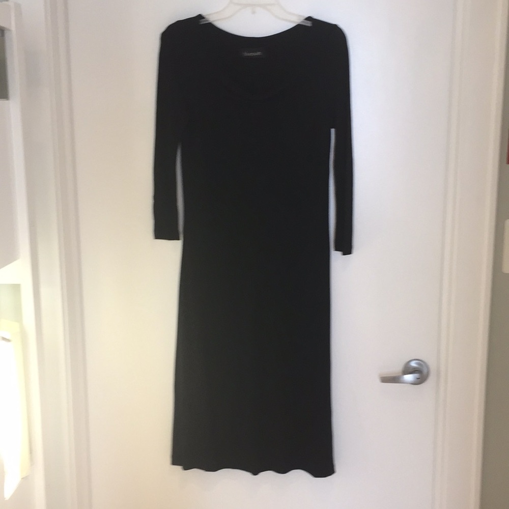 Bluesuits  Black double-Lined scoop-neck dress